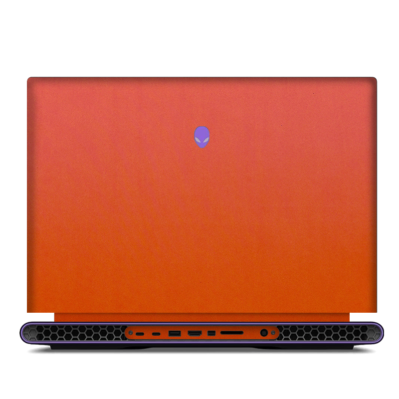 Alienware M18 R1-R2 Plain Color Leather Skins Orange Red