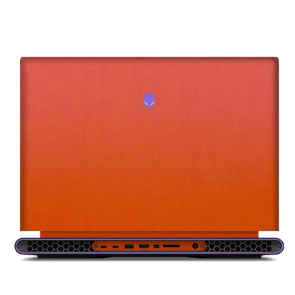Alienware M18 R1-R2 Plain Color Leather Skins Orange Red