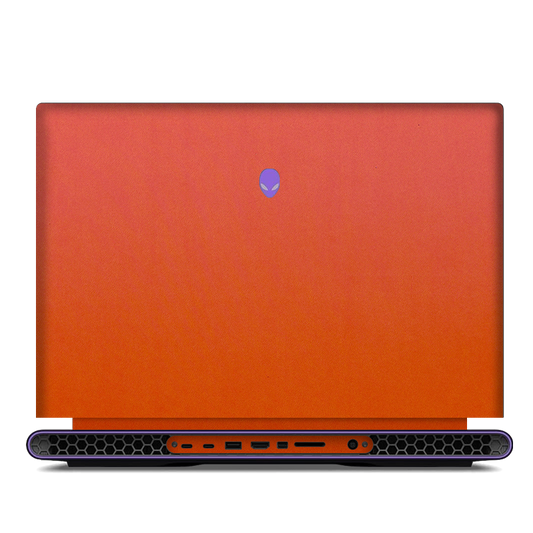 Alienware M18 R1-R2 Plain Color Leather Skins Orange Red