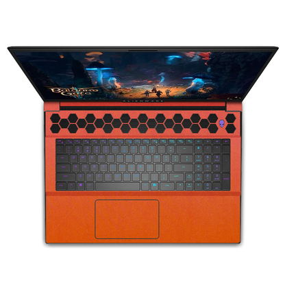 Alienware M18 R1-R2 Plain Color Leather Skins Orange Red