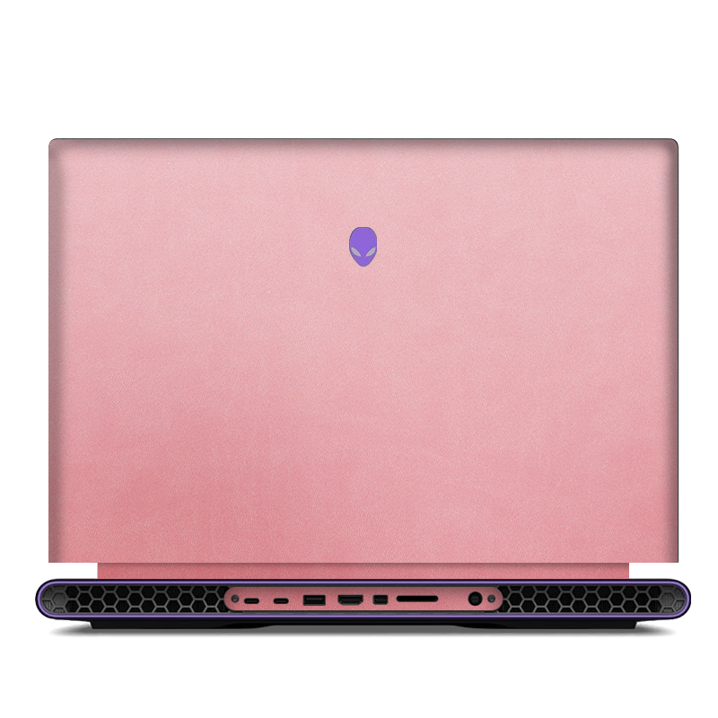 Alienware M18 R1-R2 Plain Color Leather Skins Orange Pink