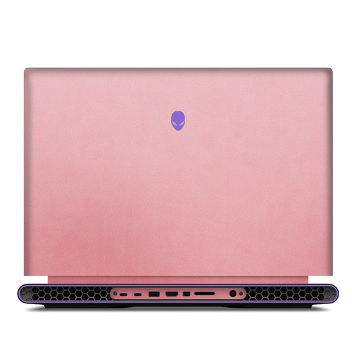 PU Leather Laptop Skin Cover for Dell – Minimalist Protective Wrap-Pink