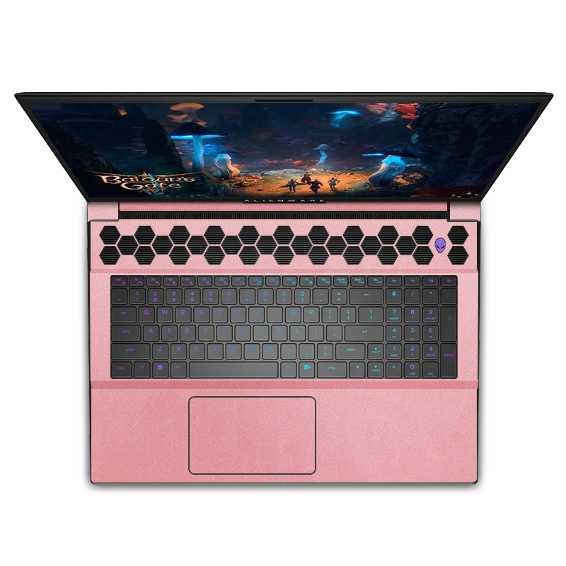 Alienware M18 R1-R2 Plain Color Leather Skins Orange Pink
