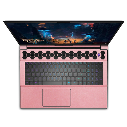Alienware M18 R1-R2 Plain Color Leather Skins Orange Pink