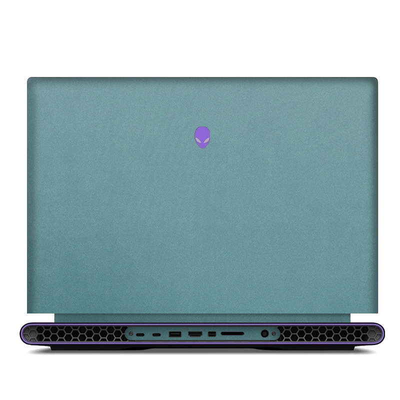 Alienware M18 R1-R2 Plain Color Leather Skins Orange Teal