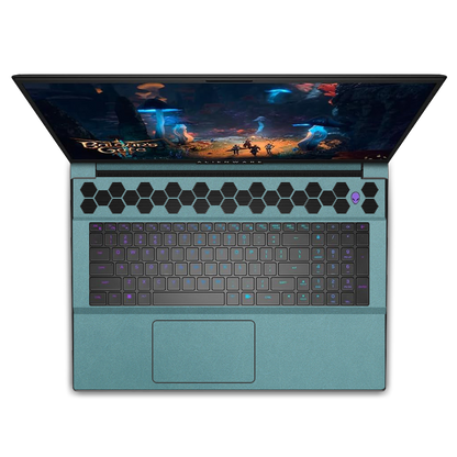 Alienware M18 R1-R2 Plain Color Leather Skins Orange Teal