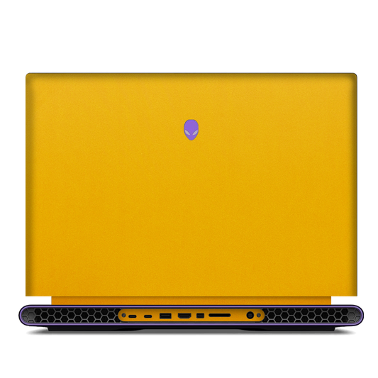 Alienware M18 R1-R2 Plain Color Leather Skins Orange Yellow
