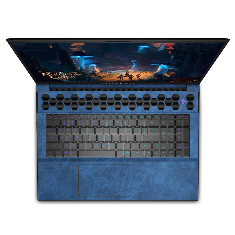 Alienware M18 R1-R2 Scrub Leather Skins Blue