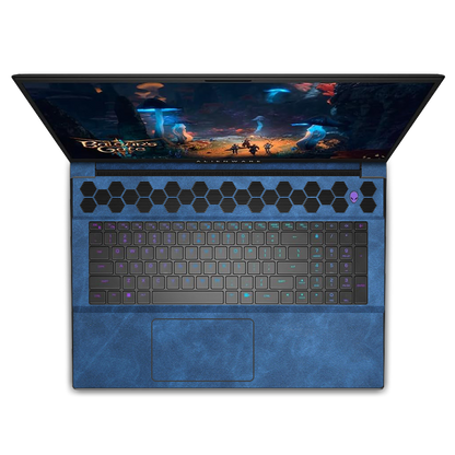 Alienware M18 R1-R2 Scrub Leather Skins Blue