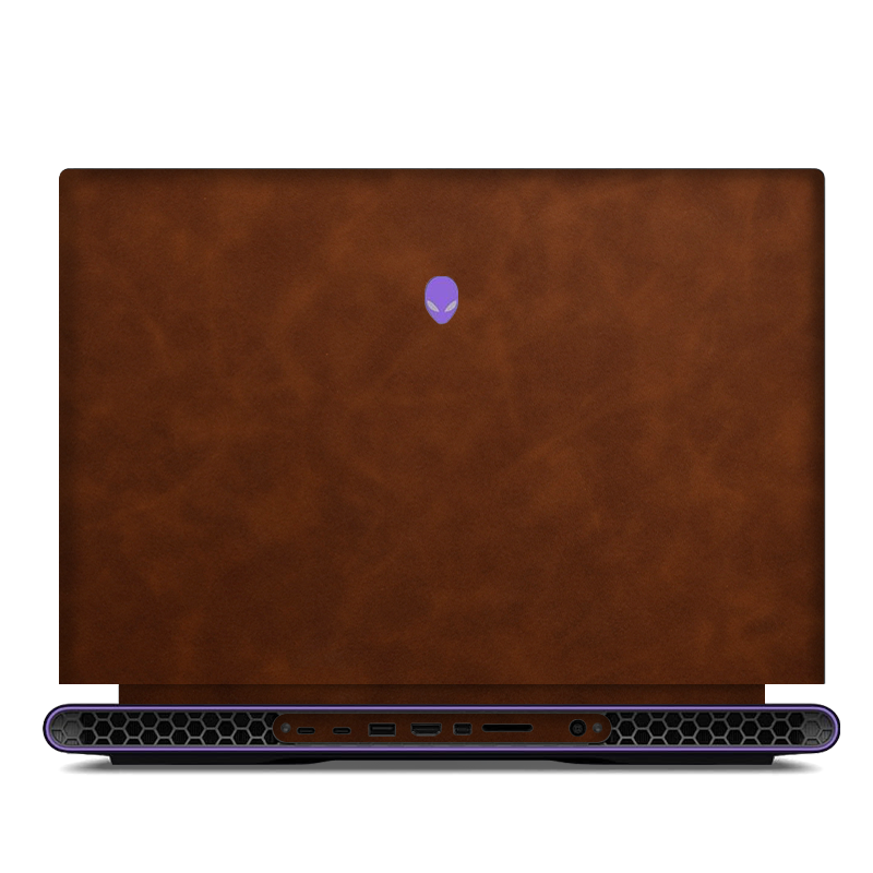 Alienware M18 R1-R2 Scrub Leather Skins Coffee
