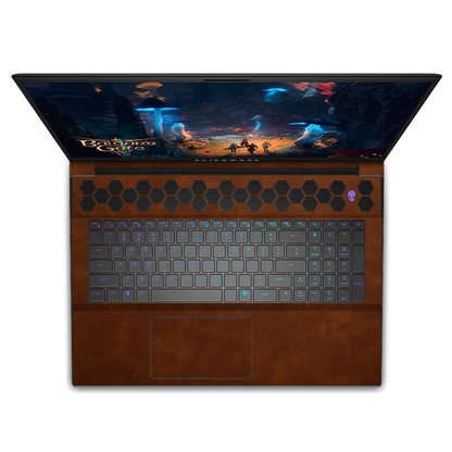 Alienware M18 R1-R2 Scrub Leather Skins Coffee
