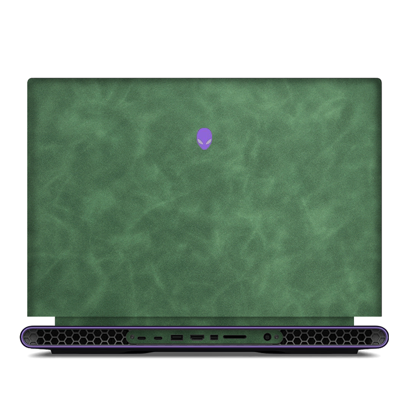 Alienware M18 R1-R2 Scrub Leather Skins Green