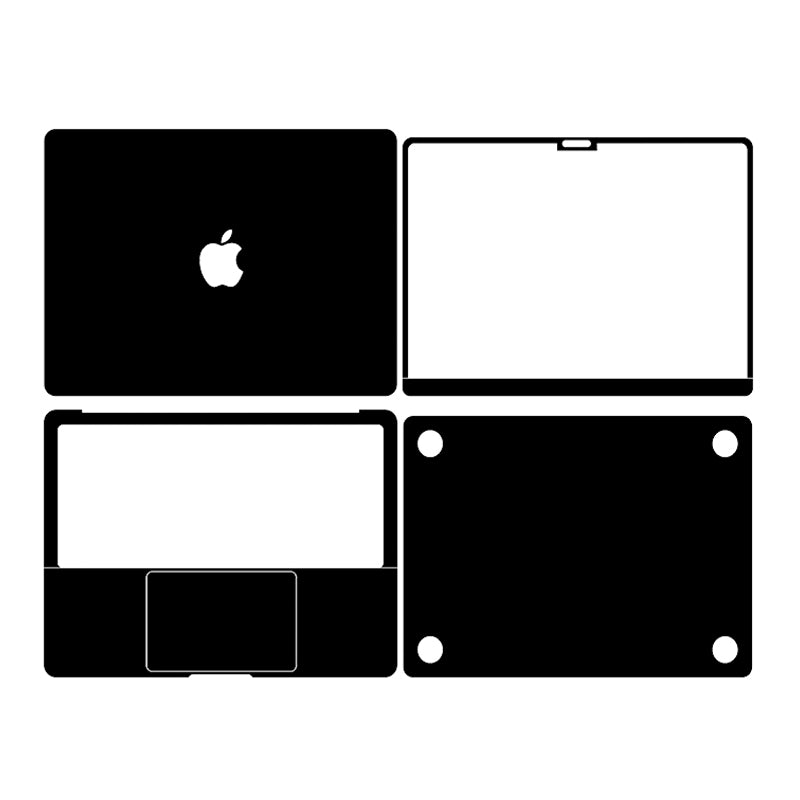MacBook Air 13.6 M2/M3/M4（2022-2025）Plain Color Leather Skins Orange Red
