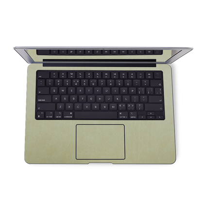 MacBook Air 13.6 M2/M3/M4（2022-2025）Plain Color Leather Skins Gold