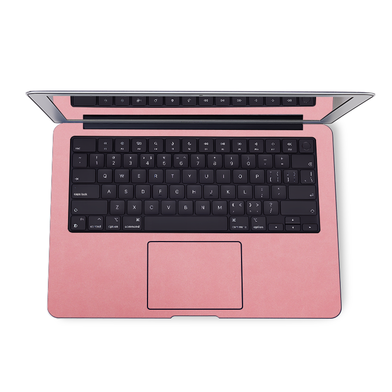 MacBook Air 13.6 M2/M3/M4（2022-2025）Plain Color Leather Skins Pink