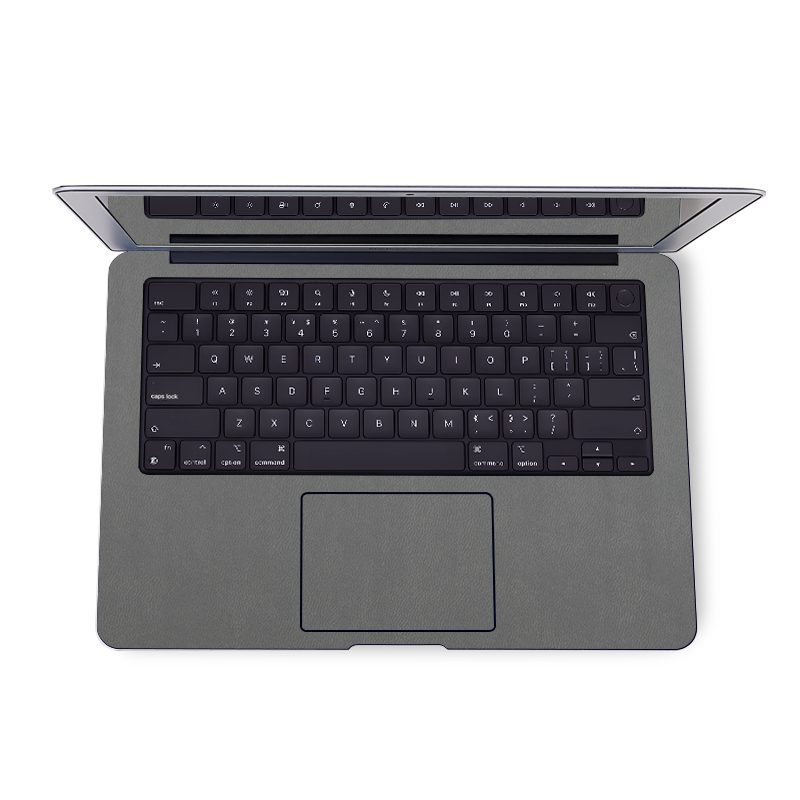 MacBook Air 13.6 M2/M3/M4（2022-2025）Plain Color Leather Skins Gray