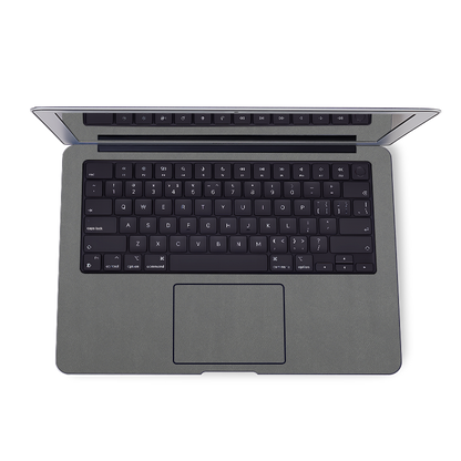 MacBook Air 13.6 M2/M3/M4（2022-2025）Plain Color Leather Skins Gray