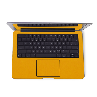 MacBook Air 13.6 M2/M3/M4（2022-2025）Plain Color Leather Skins Yellow