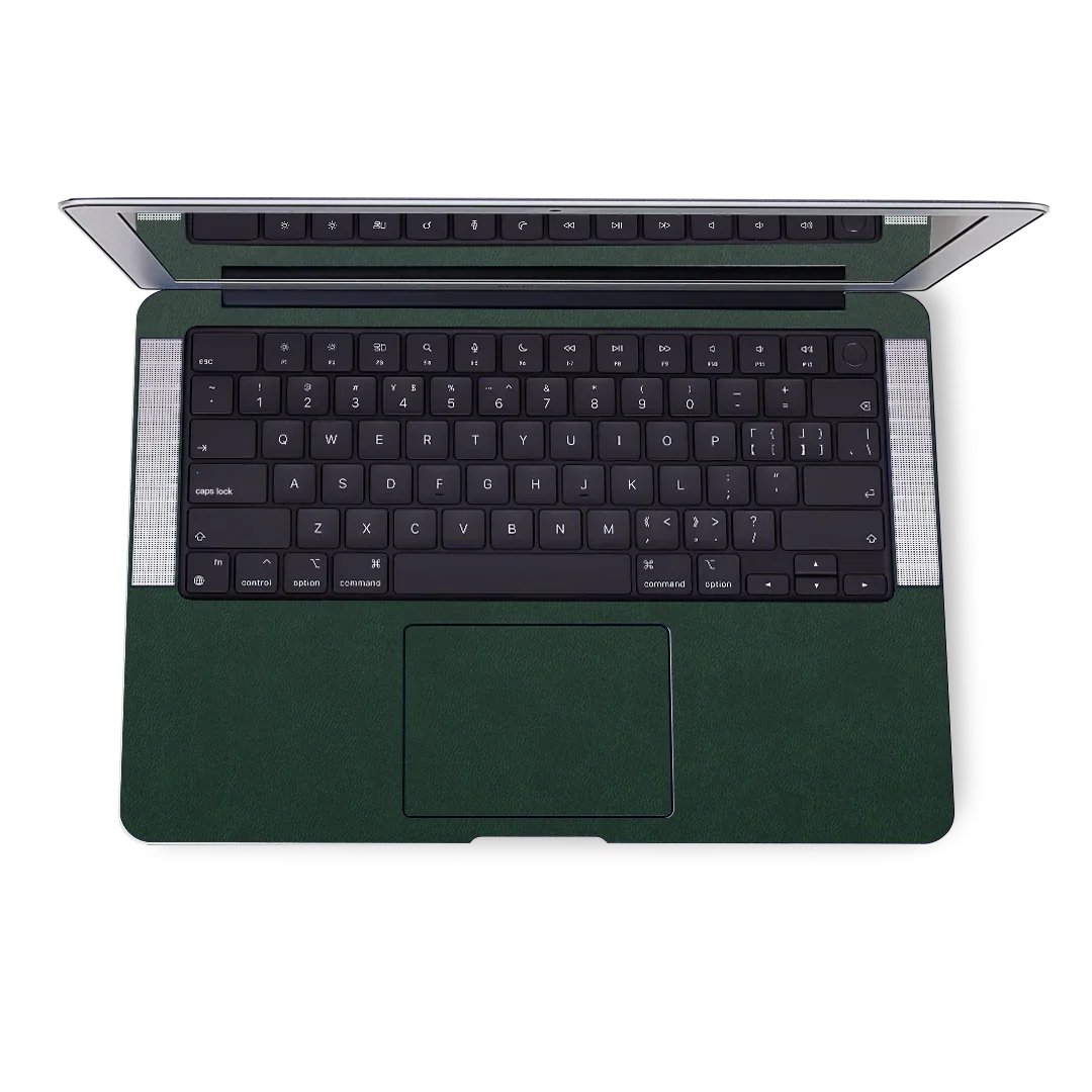 MacBook Air 15 M4 2025 Plain Color Leather Green
