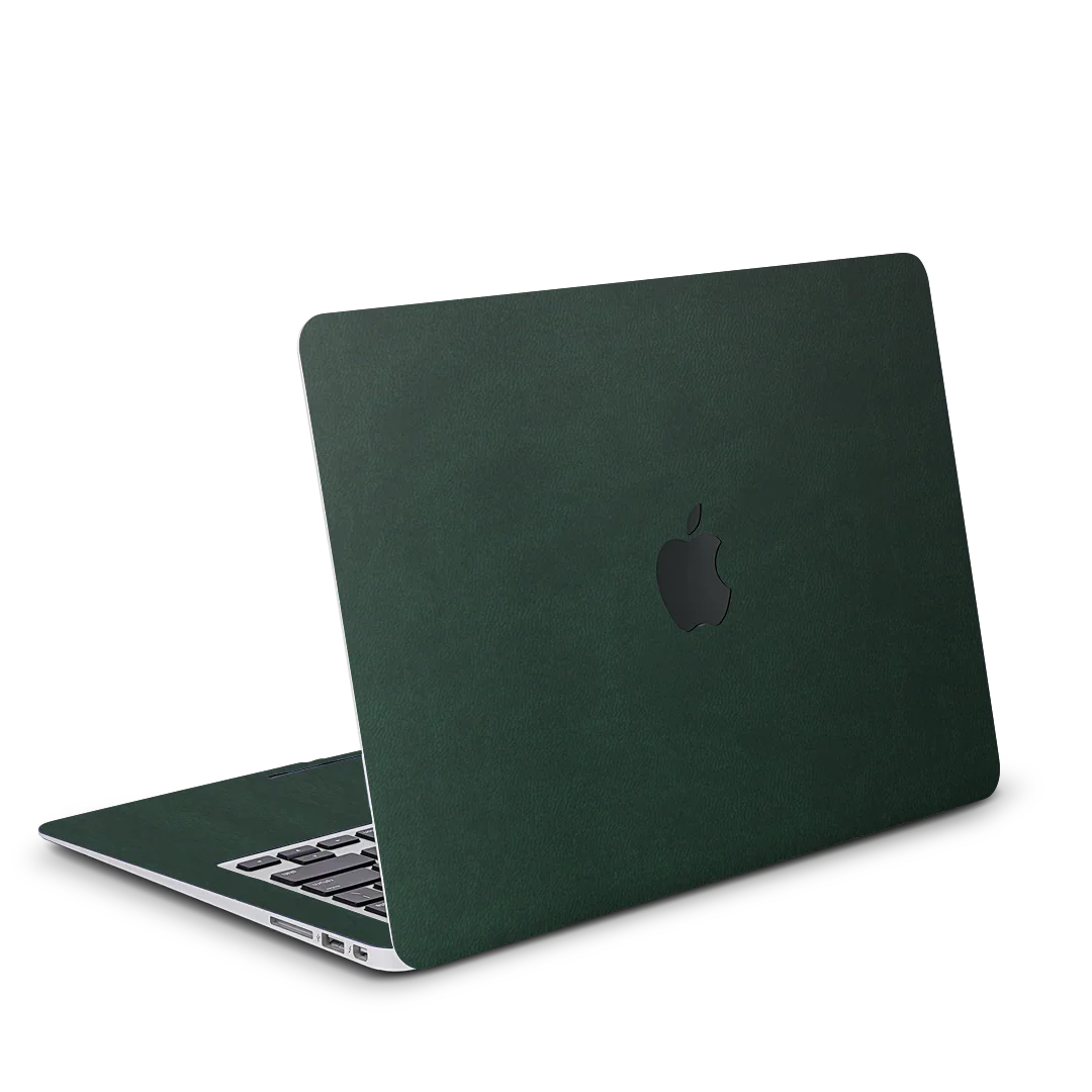 MacBook Air 15 M4 2025 Plain Color Leather Green