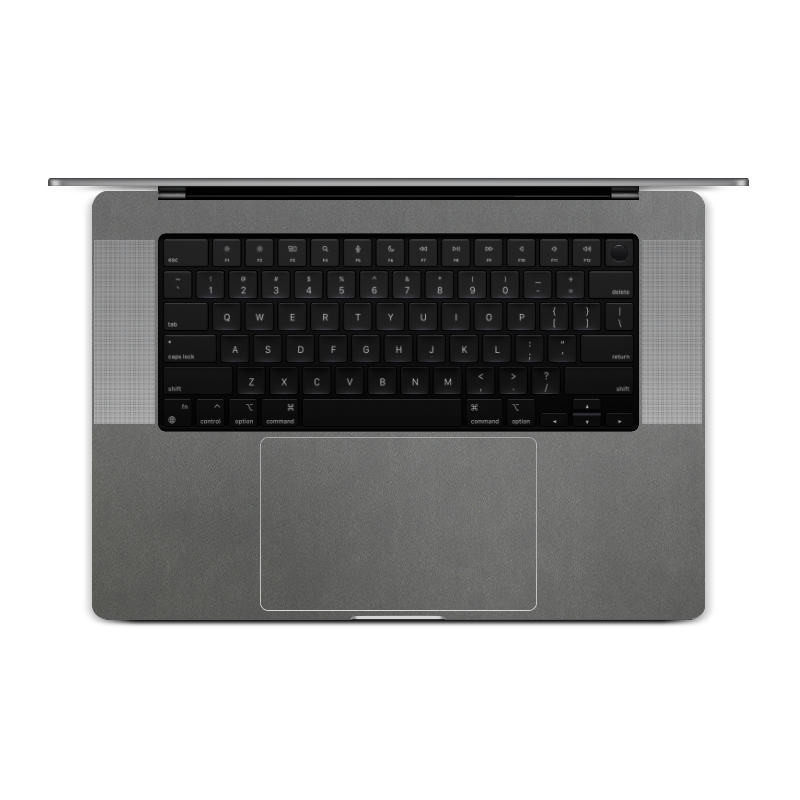 MacBook PRO 16 M1/M2/M3（2021-2023）Plain Color Leather Skins Gray