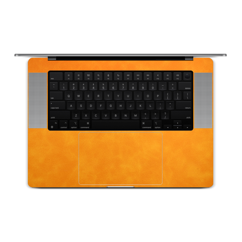 MacBook PRO 16 M1/M2/M3（2021-2023）Scrub Color Leather Skins Orange