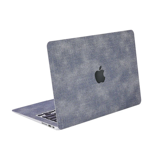 Denim MacBook Skin for Pro & Air – Stylish Fabric Laptop Cover Blue