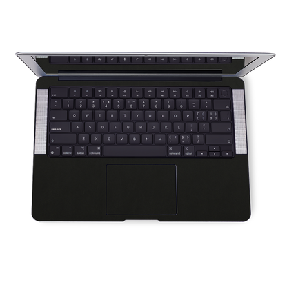 Vegan Leather MacBook Skin for Pro & Air – Minimalist Laptop Cover Black