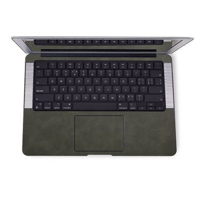 Leather MacBook Skin for Pro & Air – Luxury Scratch-Resistant Cover Dark Gray