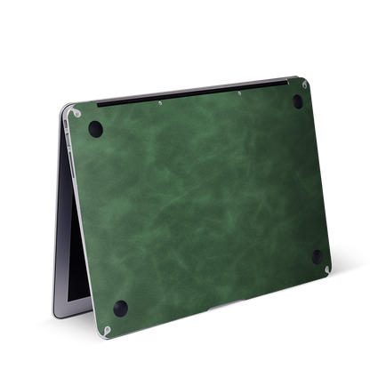 Leather MacBook Skin for Pro & Air – Luxury Scratch-Resistant Cover Green