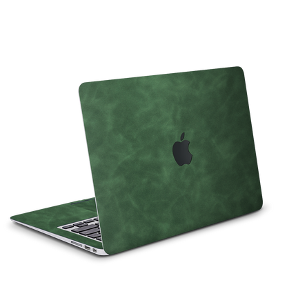 Leather MacBook Skin for Pro & Air – Luxury Scratch-Resistant Cover Green