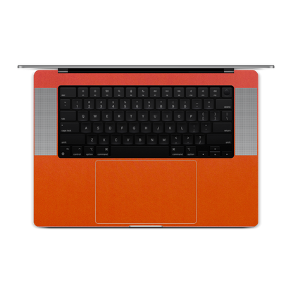 MacBook Pro 16 M4 2024 Plain Color Leather Orange Red