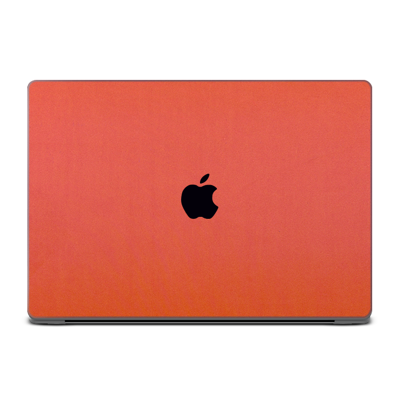 MacBook Pro 16 M4 2024 Plain Color Leather Orange Red