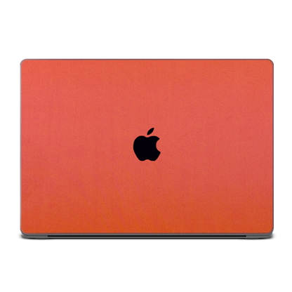 MacBook Pro 16 M4 2024 Plain Color Leather Orange Red