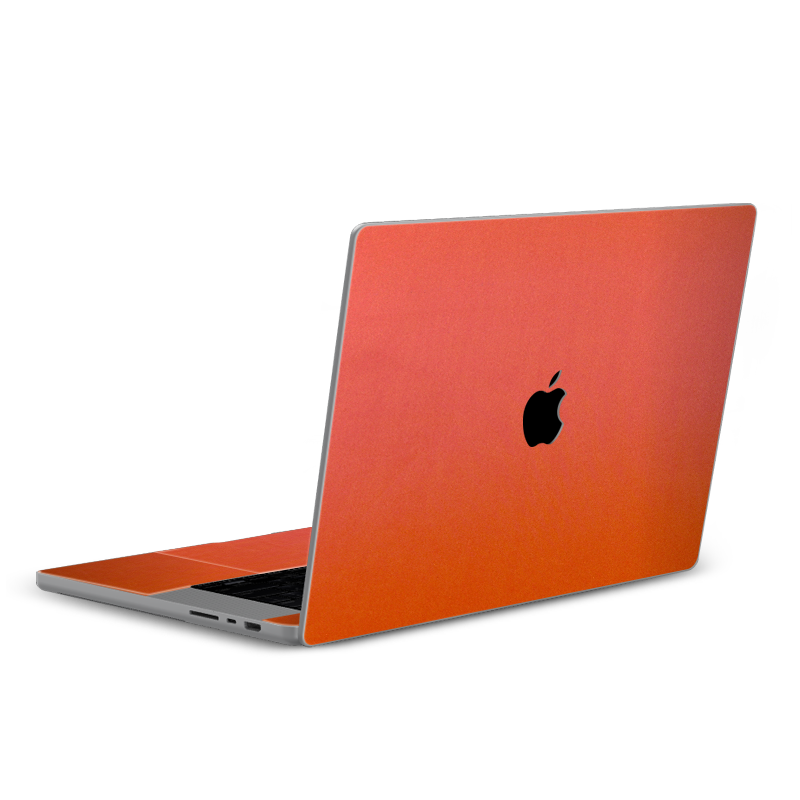 MacBook Pro 16 M4 2024 Plain Color Leather Orange Red