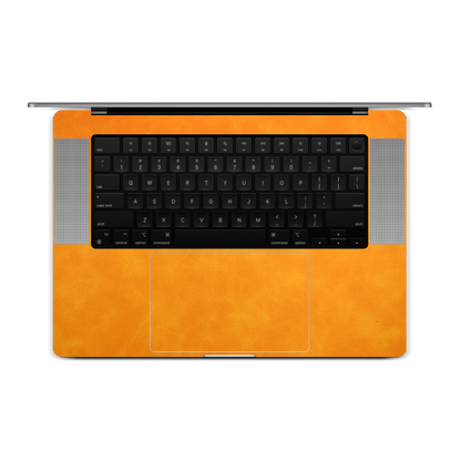 MacBook Pro 16 M4 2024 Scrub Coffee Leather Orange