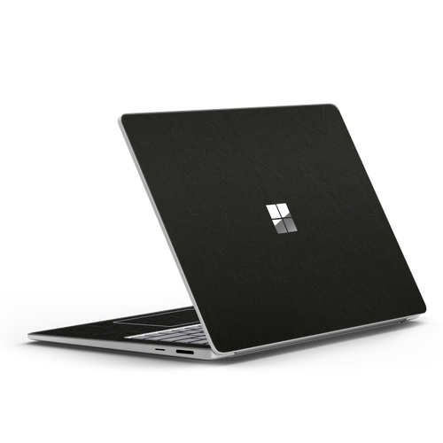 PU Leather Laptop Skin Cover for Microsoft Surface – Minimalist Protective Wrap - Black