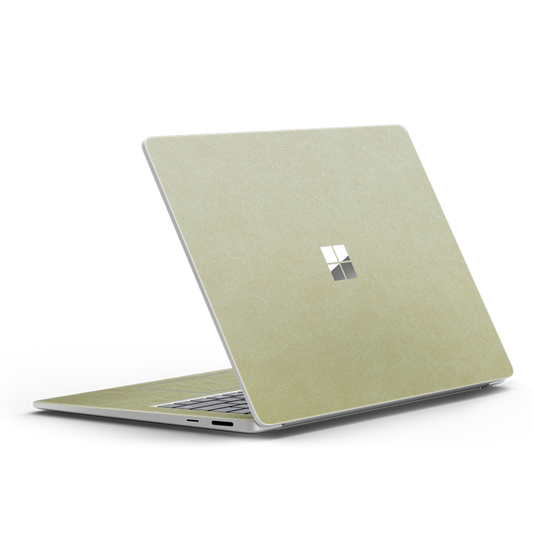 Surface Laptop Plain Color Leather Skins Gold