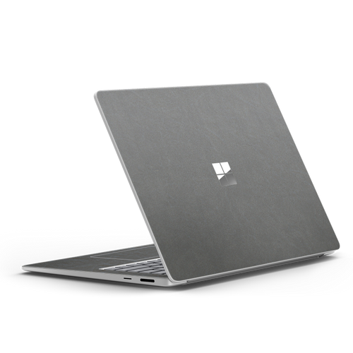 PU Leather Laptop Skin Cover for Microsoft Surface – Minimalist Protective Wrap - Gray