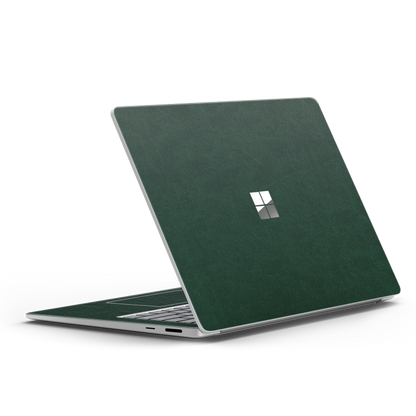 Surface Laptop Plain Color Leather Skins Green
