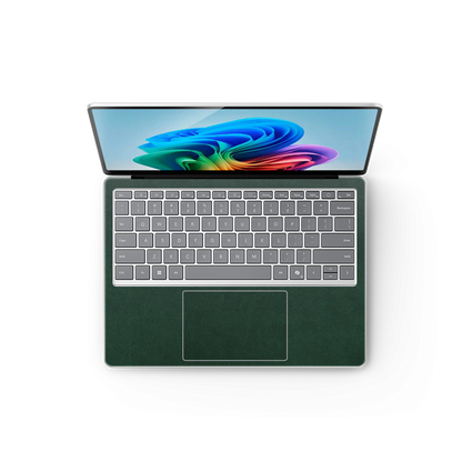 Surface Laptop Plain Color Leather Skins Green