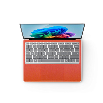 Surface Laptop Plain Color Leather Skins Orange Red