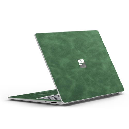 Leather Laptop Skin Cover for Microsoft Surface – Premium Protective Wrap-Green