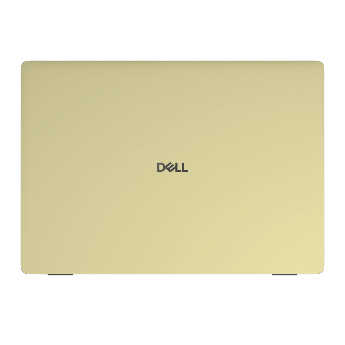 Champagne Gold plain synthetic leather Dell business laptop skin, sku-a view. Rendered on Dell Pro 16 PC16250; exact cuts follow the selected model and coverage.