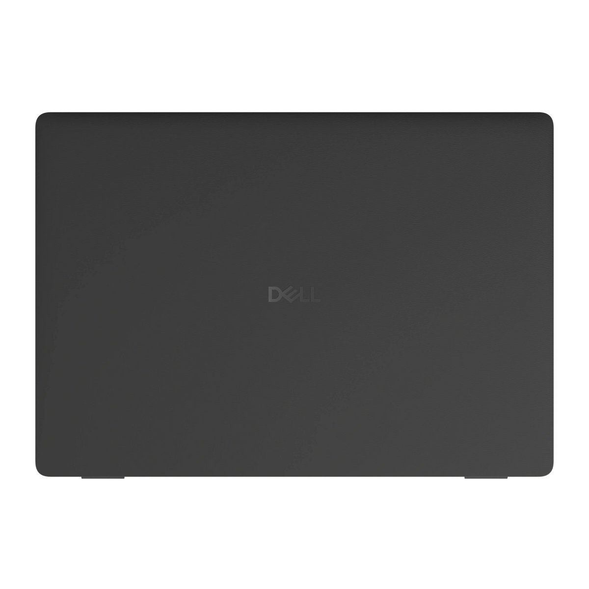 Graphite Black plain synthetic leather Dell business laptop skin, a-face view. Rendered on Dell Pro 16 PC16250; exact cuts follow the selected model and coverage.