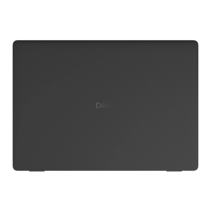 Graphite Black plain synthetic leather Dell business laptop skin, a-face view. Rendered on Dell Pro 16 PC16250; exact cuts follow the selected model and coverage.