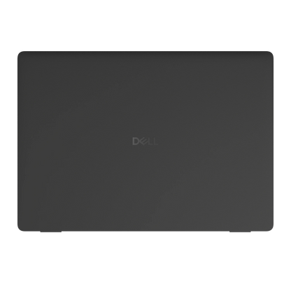 Graphite Black plain synthetic leather Dell business laptop skin, sku-a view. Rendered on Dell Pro 16 PC16250; exact cuts follow the selected model and coverage.