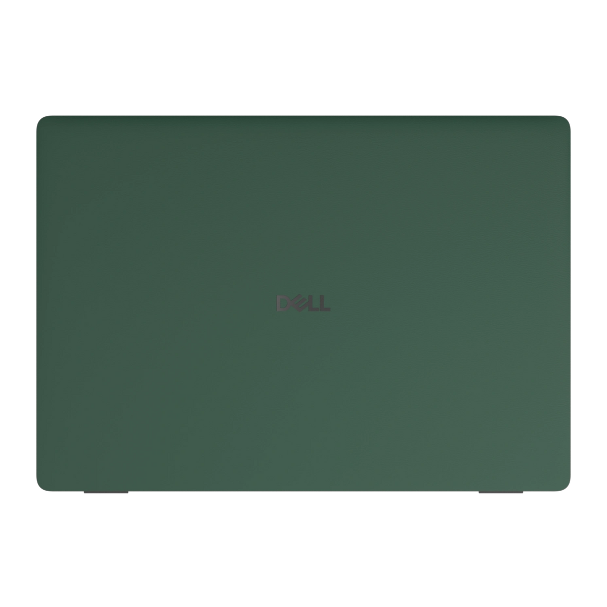 Original Green plain synthetic leather Dell business laptop skin, a-face view. Rendered on Dell Pro 16 PC16250; exact cuts follow the selected model and coverage.