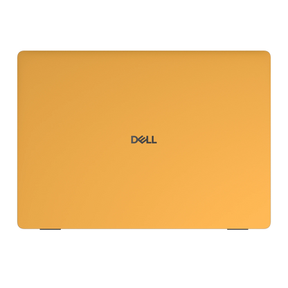 Wutong Yellow plain synthetic leather Dell business laptop skin, sku-a view. Rendered on Dell Pro 16 PC16250; exact cuts follow the selected model and coverage.