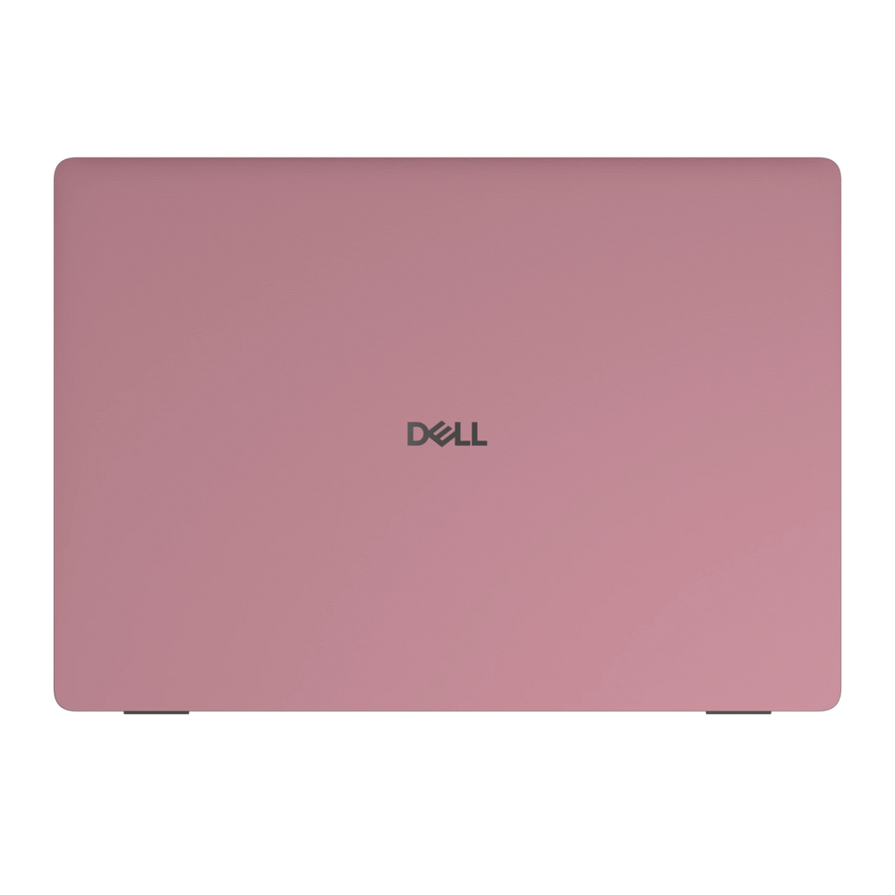 Yiren Pink plain synthetic leather Dell business laptop skin, sku-a view. Rendered on Dell Pro 16 PC16250; exact cuts follow the selected model and coverage.